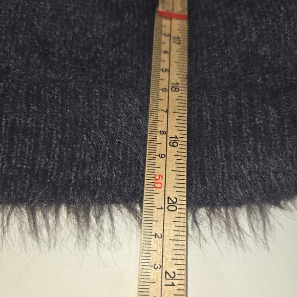 Velvet Graham & Spencer Women Medium Gray Eyelash Knit Sweater Fuzzy Soft Casual - Picture 6 of 9